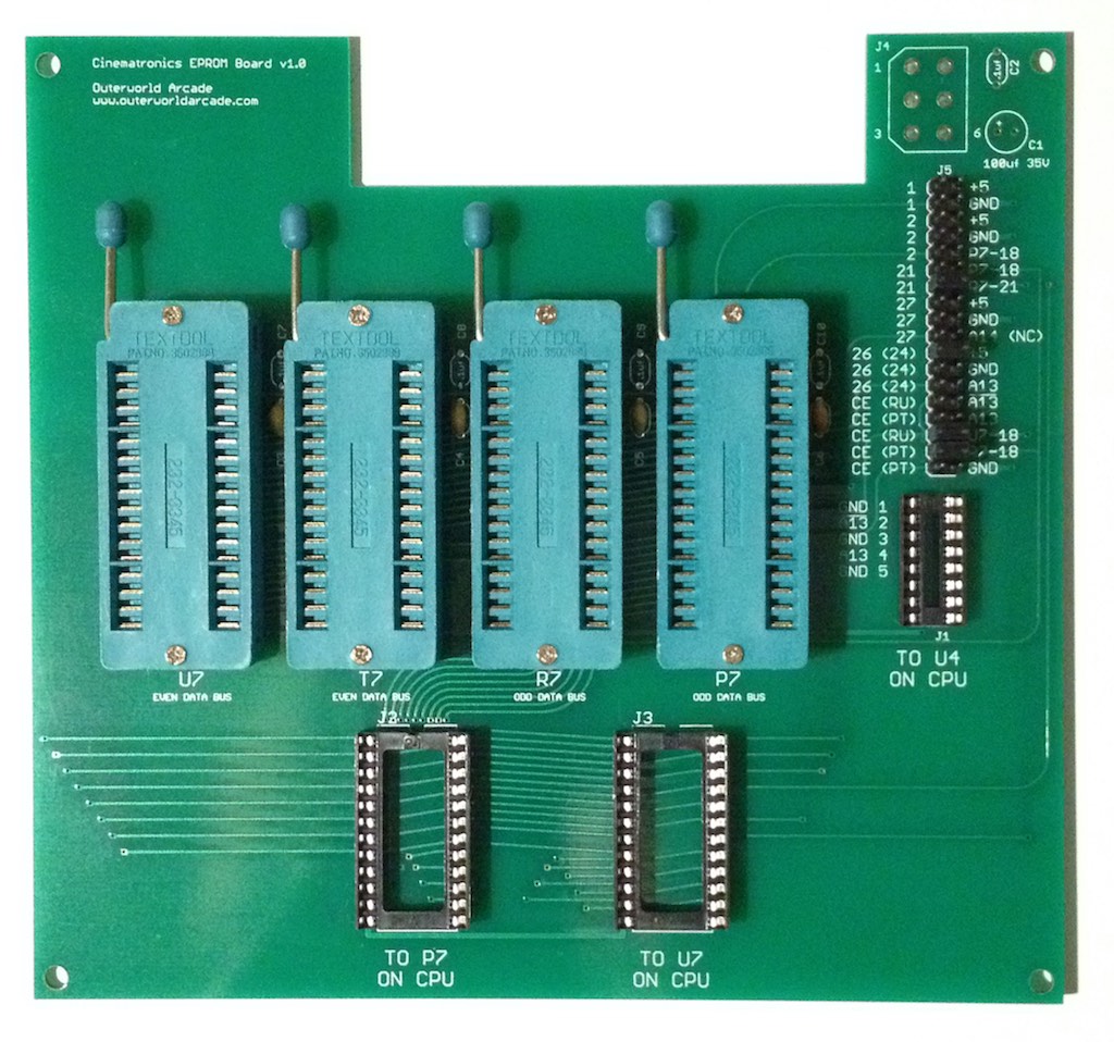 Cinematronics EPROM PCB v1.0