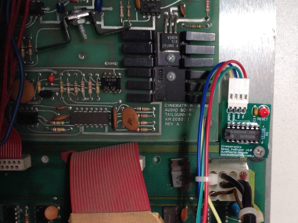 Cinematronics Reset Indicator PCB