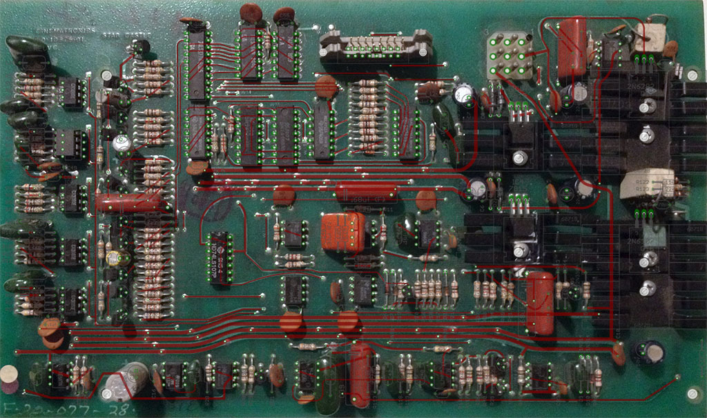 Star Castle Reproduction Audio PCB