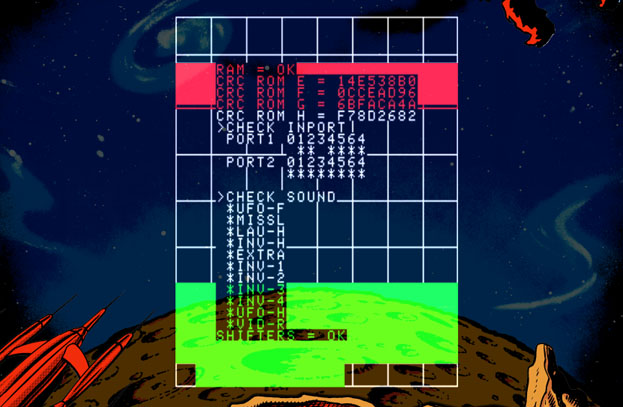 Modified Space Invaders Test ROM