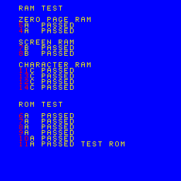 Spectar Test ROM - RAM / ROM Tests
