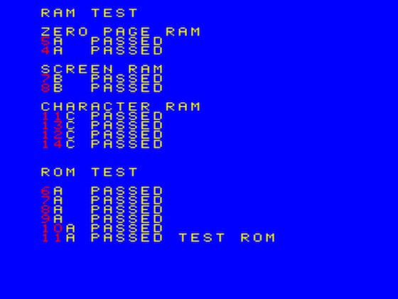 Exidy Spectar Test ROM