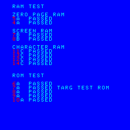 Targ Test ROM - RAM / ROM Tests